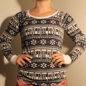 PINK Victoria's Secret Waffle Pajama Top